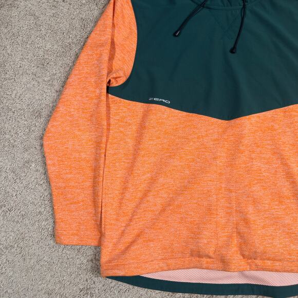 Zero Restriction Tyson Hoodie Men's Medium Orange Performance Golf Outdoor - Picture 2 of 10